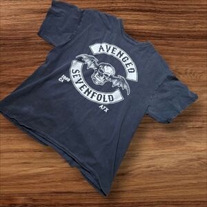 Avenged Sevenfold Grunge Black Tee Shirt